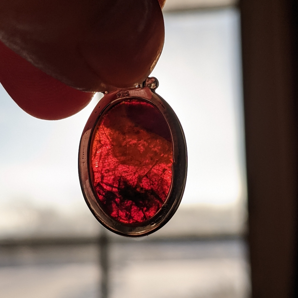 *SOLD* Sterling Opal .925 Silver Pendant - Picture 8 of 8